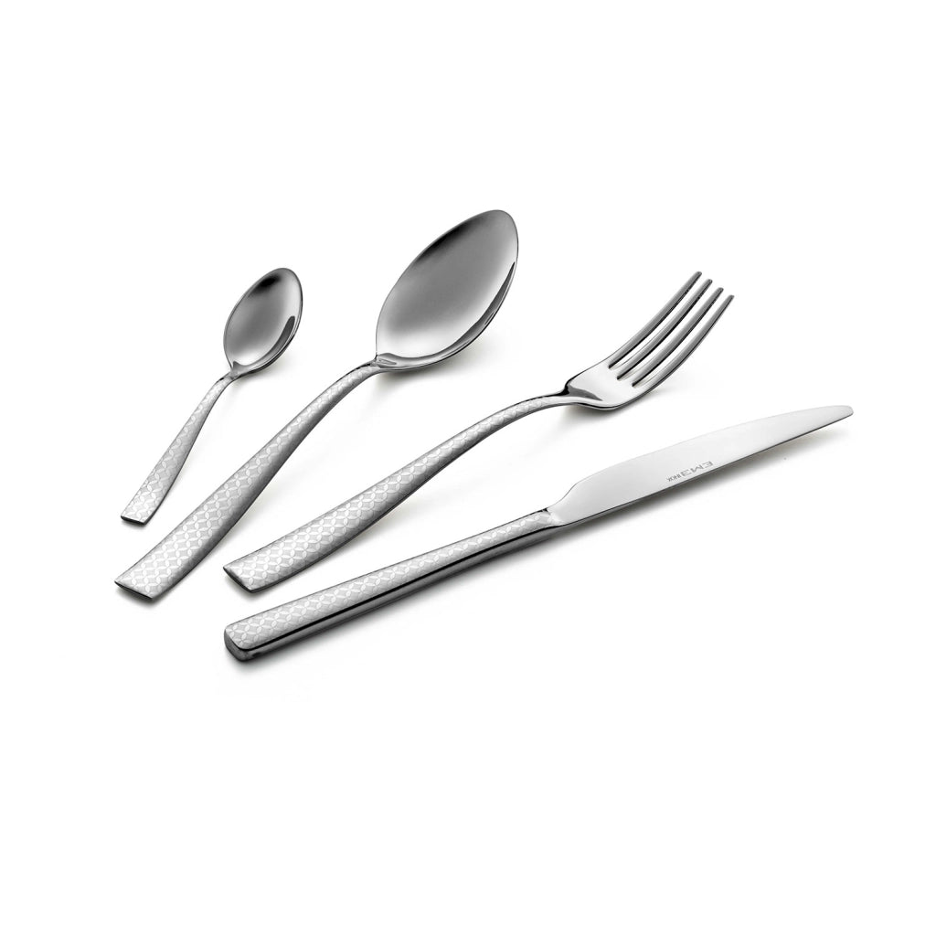 Servizio Set di Posate 24 Pezzi in Acciaio Eme Infinity Monogram