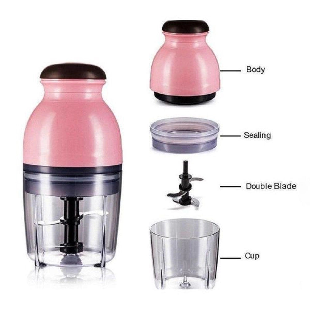 Trade Shop - Multi Cutter Tritatutto Multifunzionale 200 Watt Con Contenitore Da 300 Ml Q-t37 -