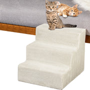 Scala per Animali Domestici Scalini per Gatti e Cani Rivestimento Peluche Beige