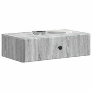 Tavolino da Parete Laterale | Tavolo laterale | Tavolino Grigio Sonoma 59 x 34,5 x 17 cm