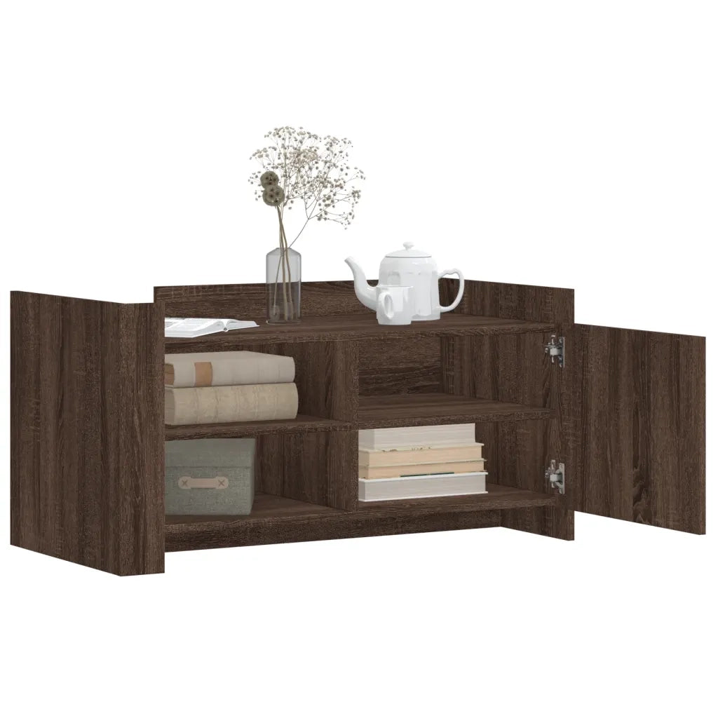 Tavolino salotto | Tavolino da caff¨¨ | Tavolino da Soggiorno Rovere Marrone 100x50x50 cm Legno Multistrato