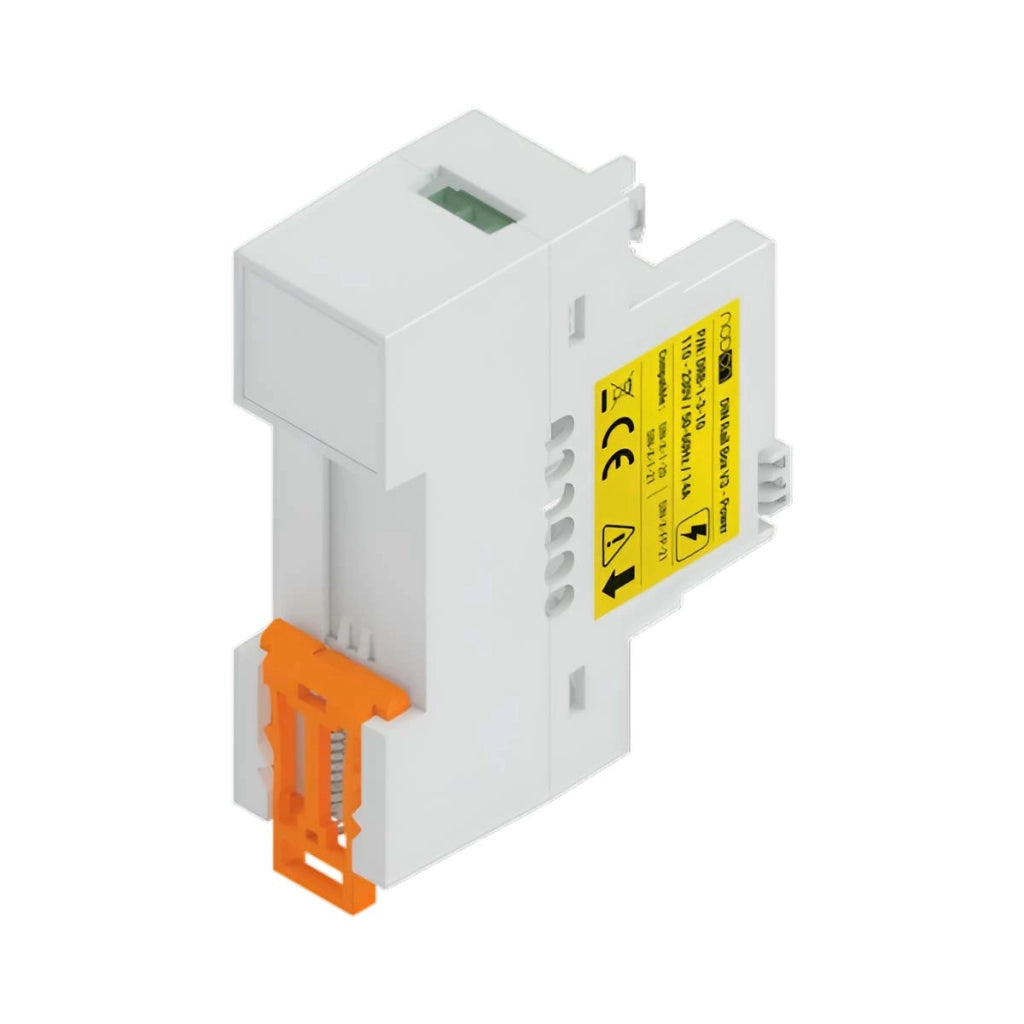 Custodia Rail DIN V3 versione Power per moduli elettrici 14A IP20 Bianco NODON