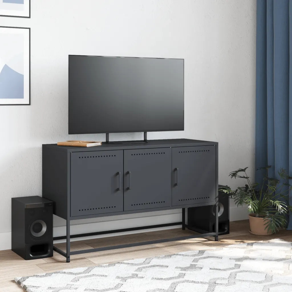Mobile TV Antracite 100,5x39x60,5 cm in Acciaio 846478
