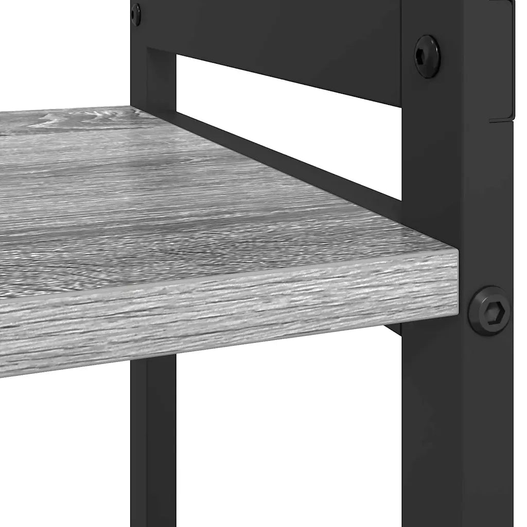 Libreria-Scaffale per Libri-Mobile di Stoccaggio Grigio sonoma 40 x 30 x 50 cm Legno multistrato