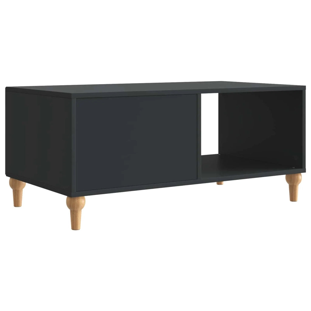 Tavolino da salotto Nero 90 x 50 x 40 cm Legno ingegnerizzato