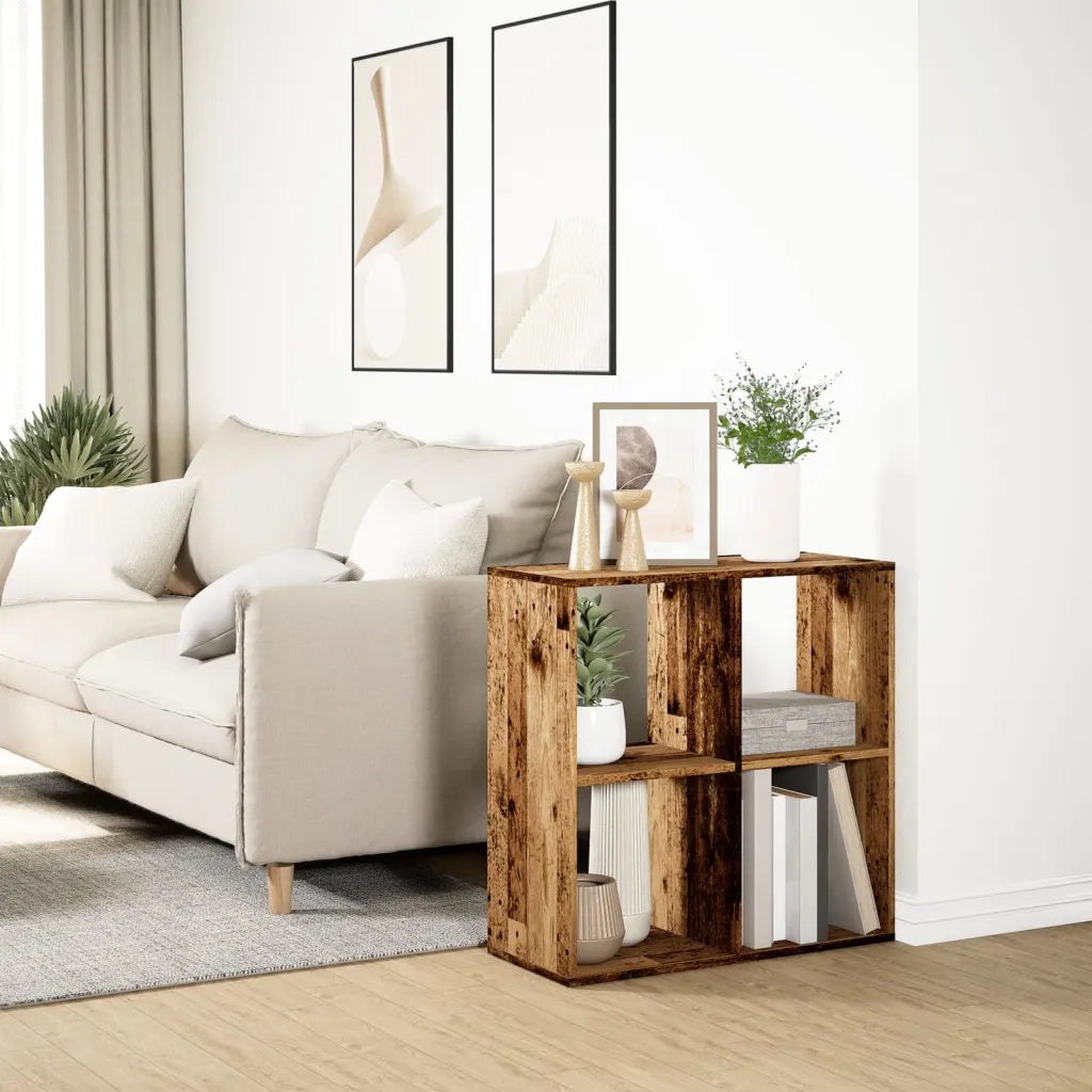 Libreria Divisorio Legno Vecchio 69,5x29x69,5 cm in Truciolato 858010