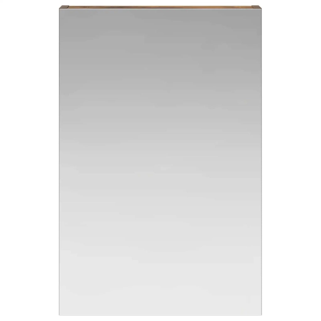 Mobiletto per specchio da bagno Rovere fumé 40 x 10,5 x 60,5 cm 889027