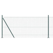 Recinzione da Giardino | Recinzione con Posto Verde 1 x 25 m Acciaio e PVC