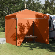 vidaXL Tenda Aggiuntiva Pop-Up Arancione 250 x 250 cm Tessuto