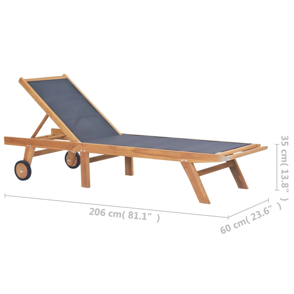 Lettini prendisole pieghevoli con ruote 2 pezzi teak e textilene 02_0011955