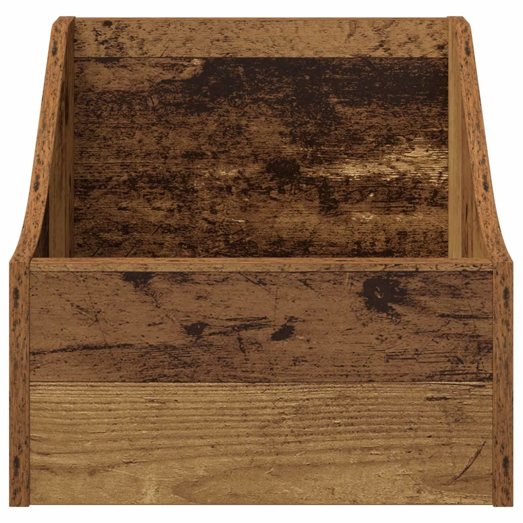 Scatola per dischi LP 2 pz Legno di quercia 37 x 33 x 32 cm 8012775
