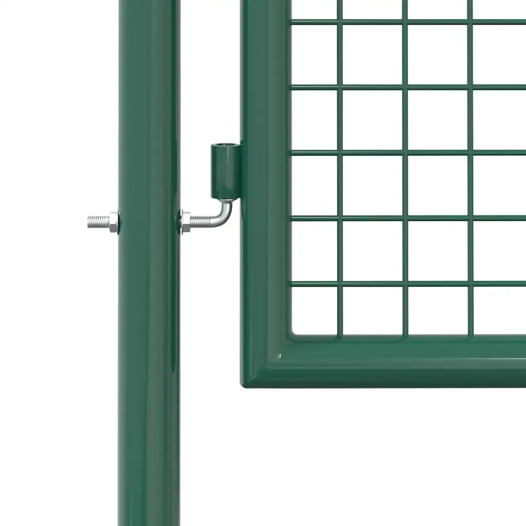 Cancello per Recinzione in Acciaio 100x200 cm Verde cod mxl 51401