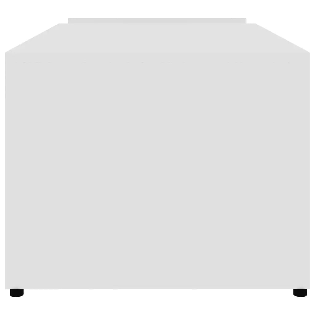 Tavolino da Salotto Bianco 90x45x35 cm in Legno Multistrato 802921
