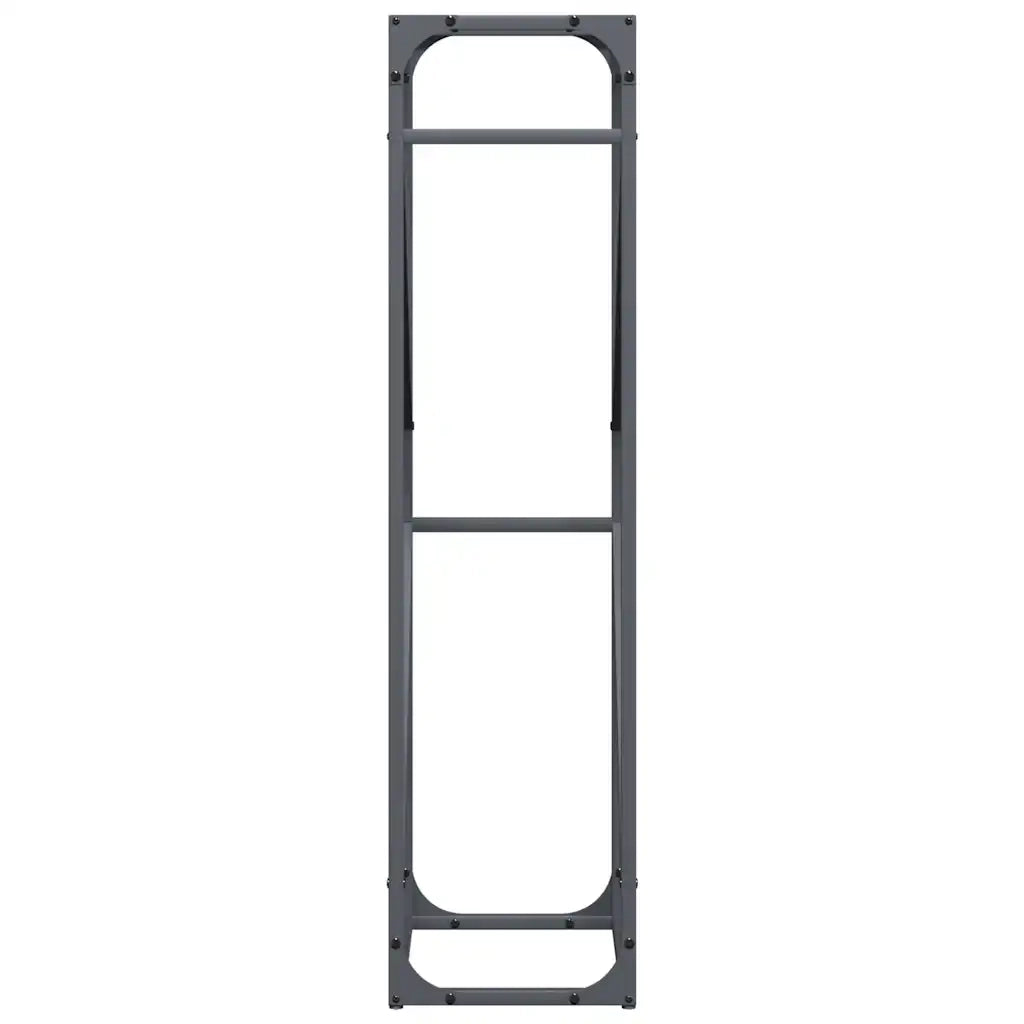 Rastrelliera per Legna da Ardere Antracite 40x25x100 cm 864333