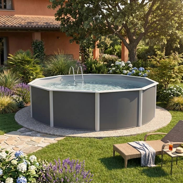 Piscina Fuori Terra Steeldesign -  5,50 X H.1,32 M - Kit Base