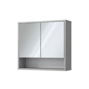 Vicco Specchio contenitore bagno Grigio 70 x 65 cm con 2 porte