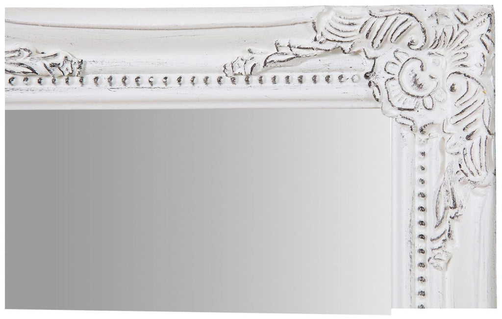 Biscottini Specchiera da appendere verticale/orizzontale L27xPR3xH32 cm finitura bianco anticato.