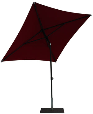 Ombrellone da Giardino 2x2 m Palo Ø38 mm in Alluminio Tessuto Olefin Trend Bordeaux