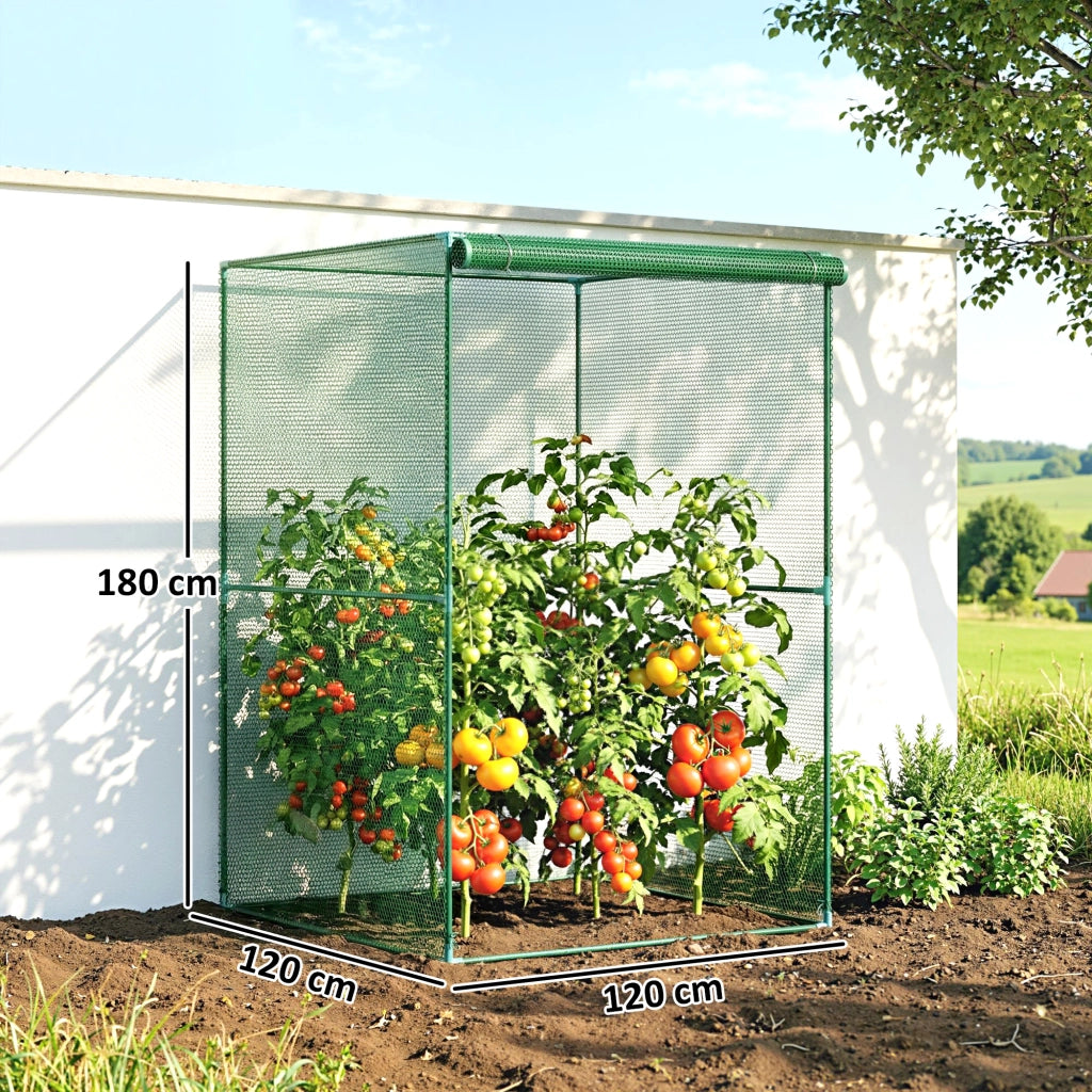 Serra per Giardino ¨C zephmum ¨C Verde 120x120x180 cm Acciaio