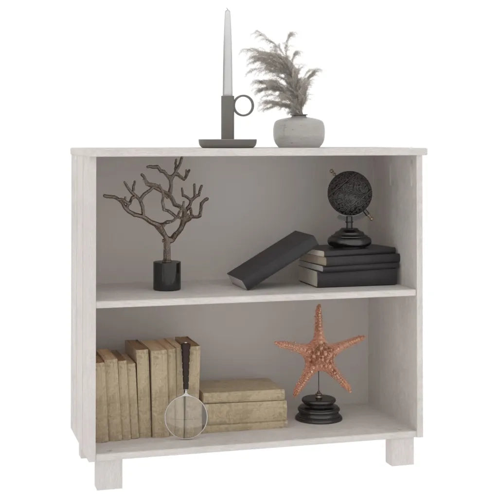 Credenza Bianca 85x35x80 cm in Legno Massello di Pino cod mxl 26412