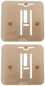 Piastra di sostituzione per macchina da cucire - 2 pezzi - Codice articolo 735801008 - Compatibile con Janome - Piastra di ricucitura - Adatto per macchine da cucire Elna