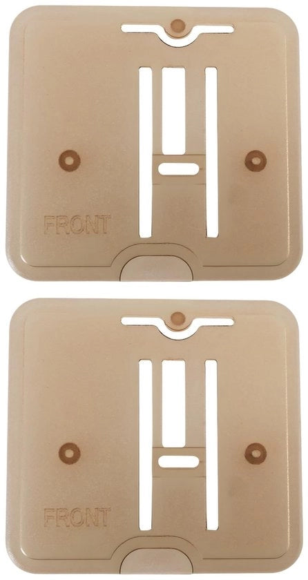 Piastra di sostituzione per macchina da cucire - 2 pezzi - Codice articolo 735801008 - Compatibile con Janome - Piastra di ricucitura - Adatto per macchine da cucire Elna