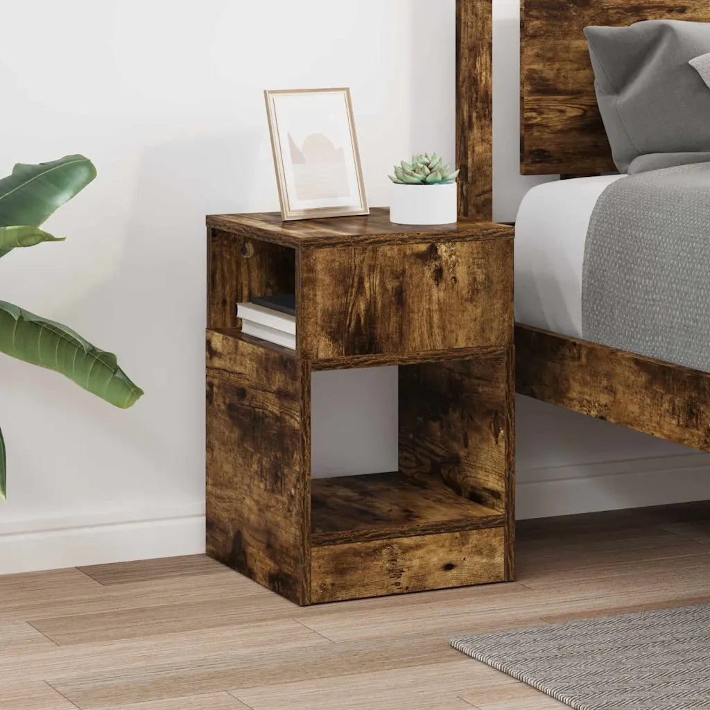 Tavolino Rovere fumé 30,5 x 30 x 45 cm Legno multistrato