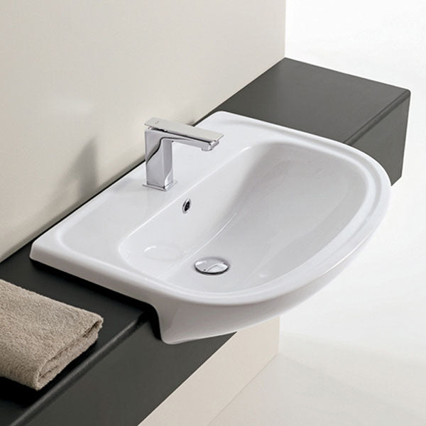 Lavabo semincasso The.Artceram Apollo Bianco