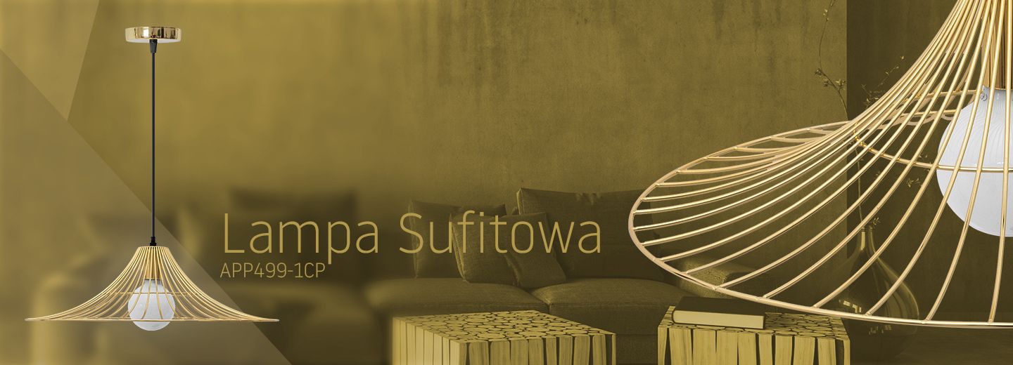 Lampada Da Soffittopensile Piatto Rotondo Loft Oro APP499-1CP