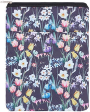 Cassettiera Acquatica Multifunzionale - Lavabile - Disegno Fiori - Adatta per libri da 28 x 22 cm - Spazio Extra per Copertine