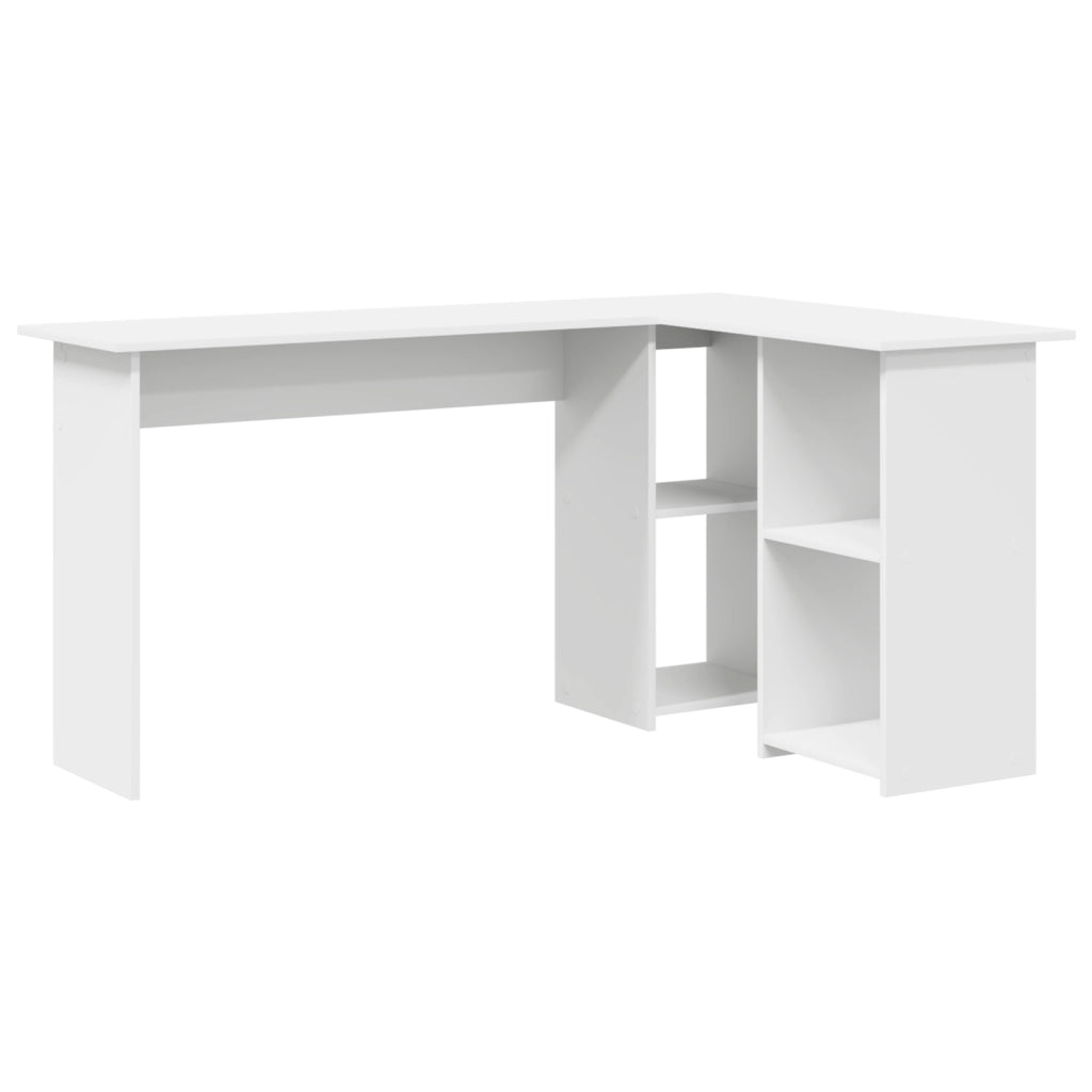 Scrivania Computer Bianco Bianco Legno ingegnerizzato Media