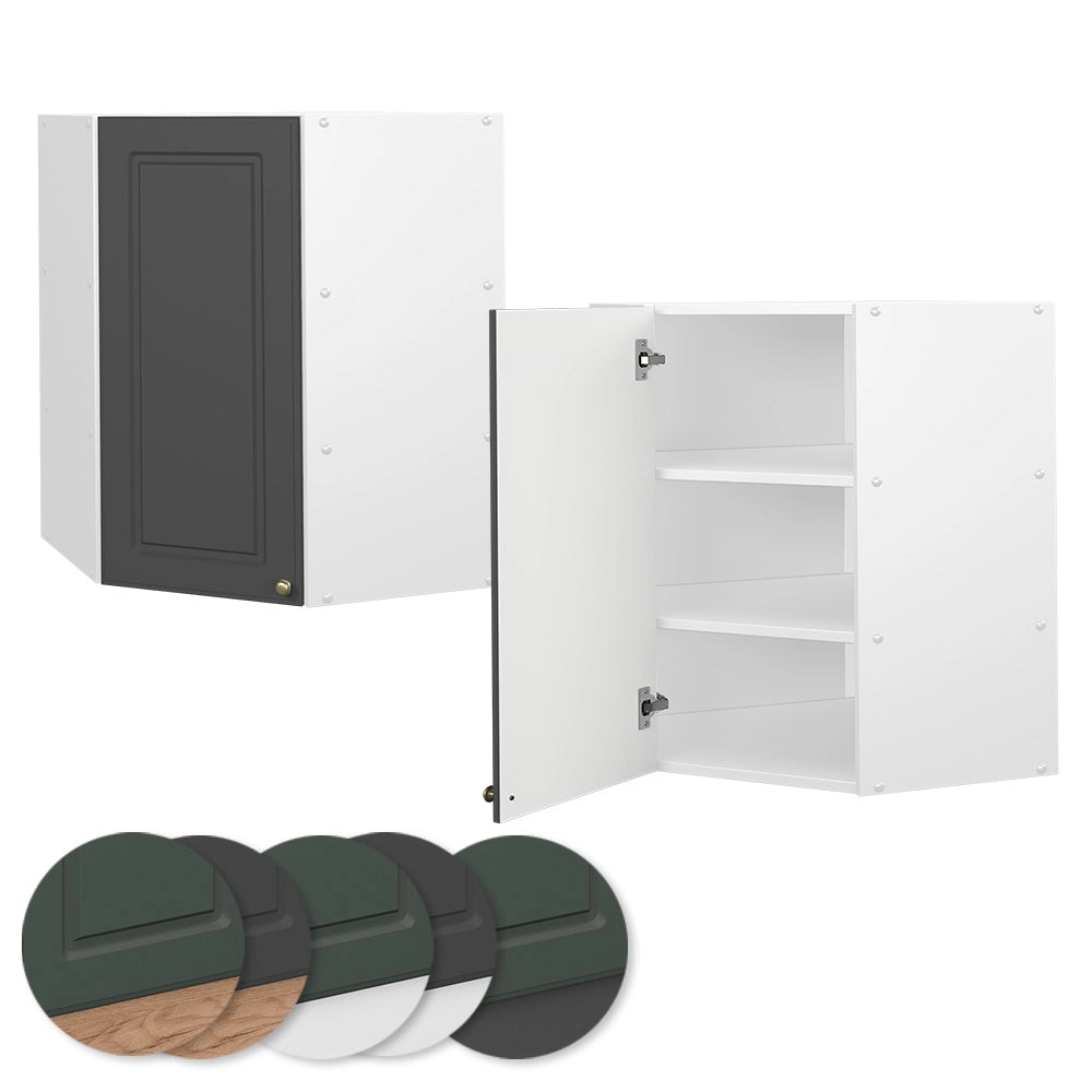 Vicco Mobile angolare da cucina Antracite-oro 57 cm