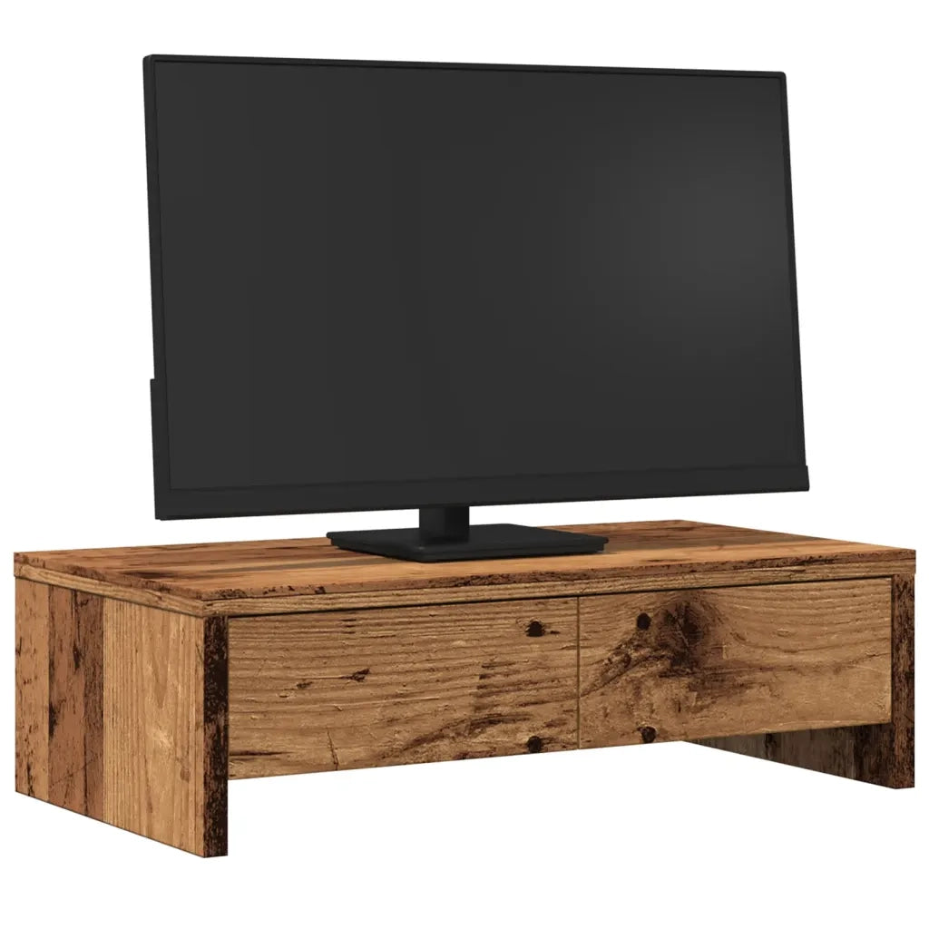 Supporto Monitor con Cassetti Legno 50x27x15 cm in Truciolato 854668