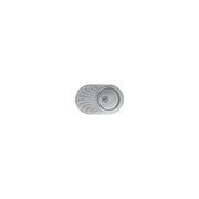 Lavello ovale incasso 1 vasca e gocciolatoio sinistro 78x48 Smeg LMEL77S inox