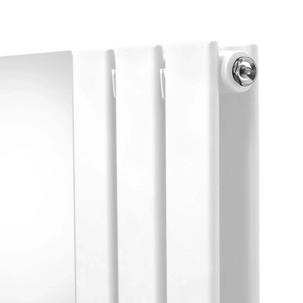 Radiatore a Specchio a Doppia Colonna Verticale Bianco 1800mm x 425mm