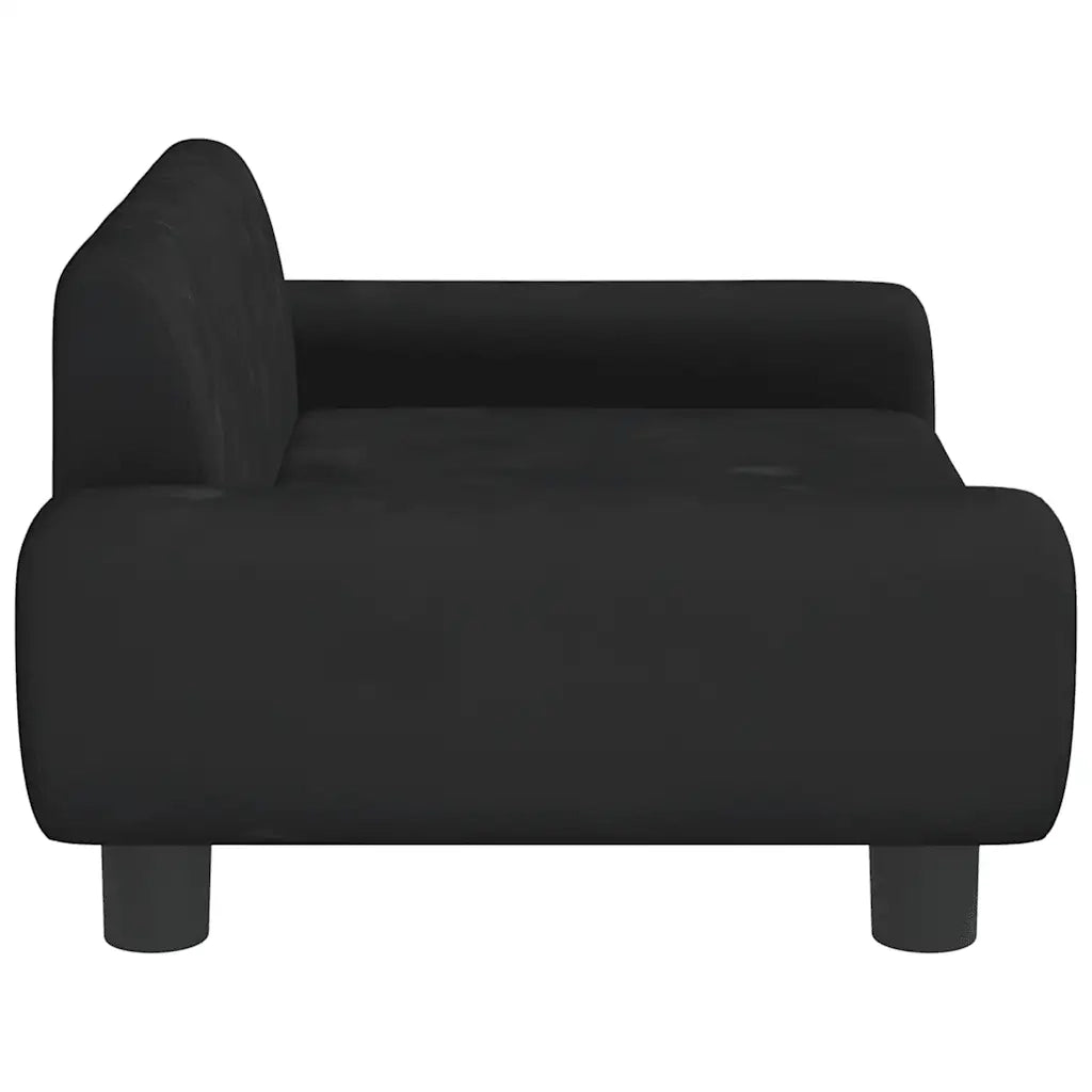 Lettino per Cani Nero 70x45x33 cm in Velluto 171992