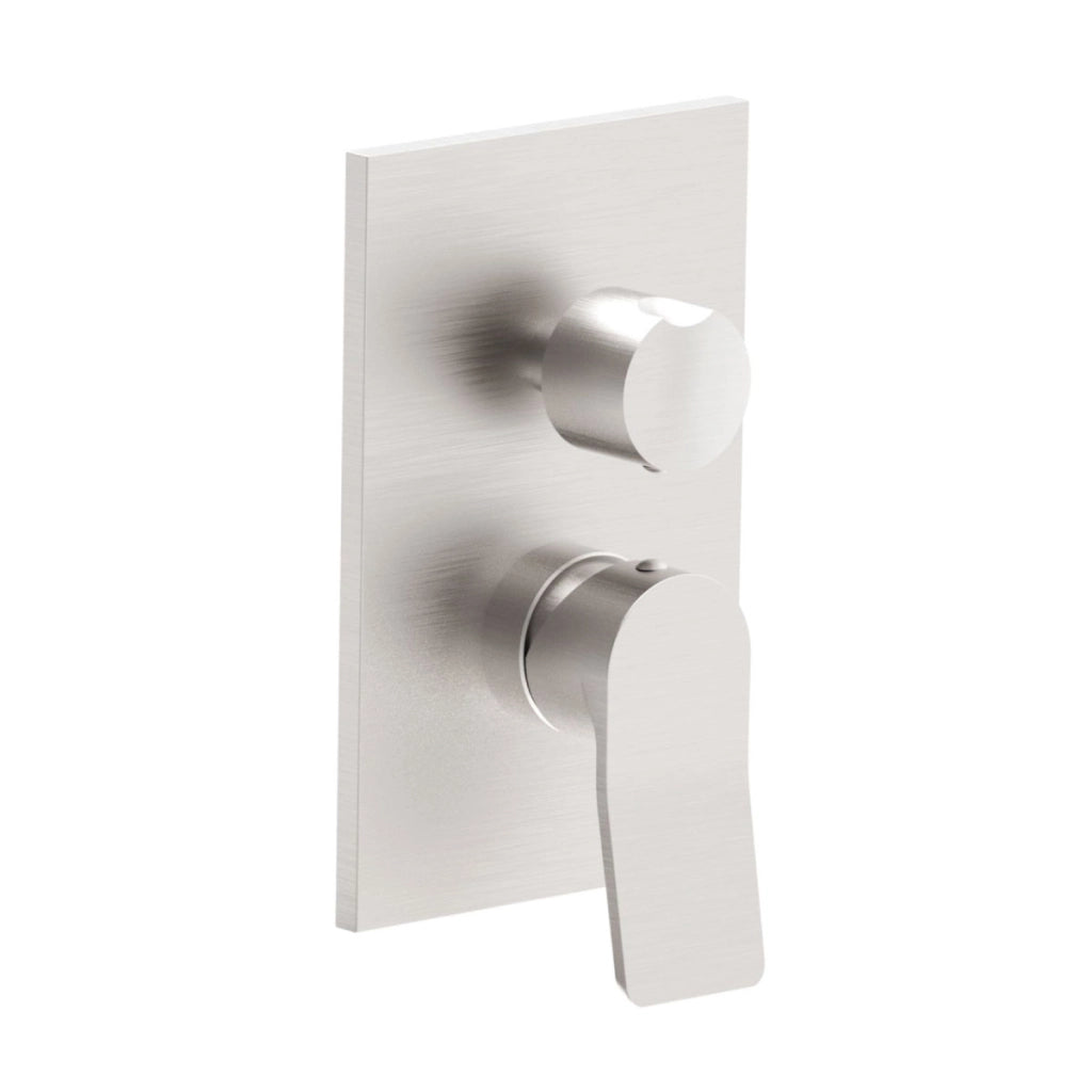 RUBINETTO MISCELATORE MONOCOMANDO INCASSO DOCCIA STEEL LOOKING 2 USCITE CON DEVIATORE MECCANICO SERI - 1/2 - STEEL LOOKING  - PAF