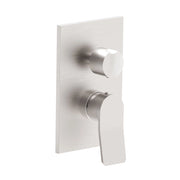 RUBINETTO MISCELATORE MONOCOMANDO INCASSO DOCCIA STEEL LOOKING 2 USCITE CON DEVIATORE MECCANICO SERI - 1/2 - STEEL LOOKING  - PAF