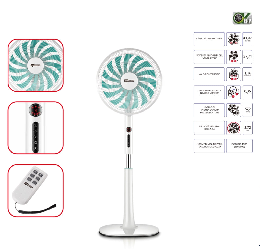 Termozeta Ventilatore a piantana AIRZETA MILLEPALE