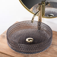 Lavabo Da Appoggio Rea Cristal Grey 39