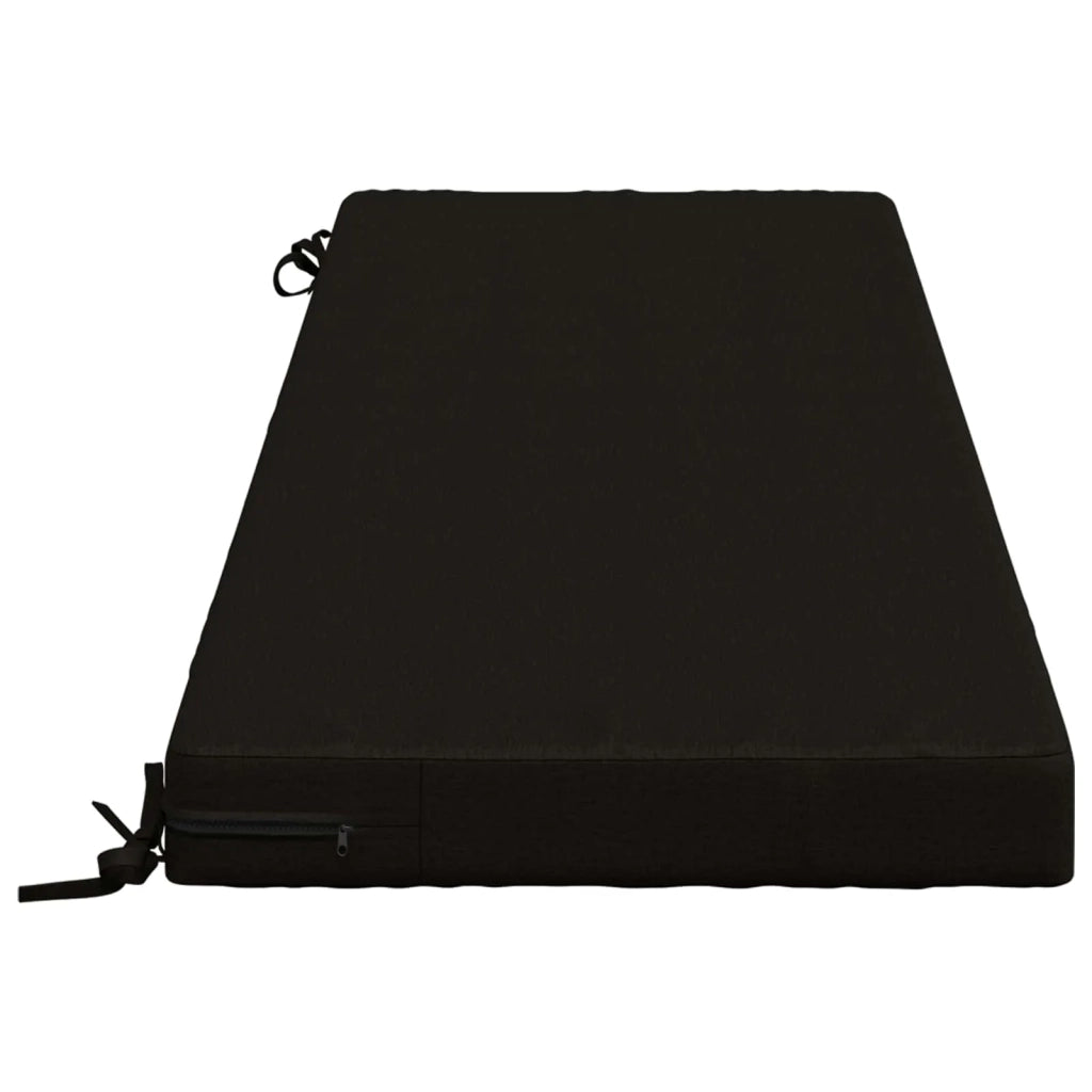 Cuscino per panchina SOEST 100% Poliestere Nero 150 x 50 x 8 cm 950312