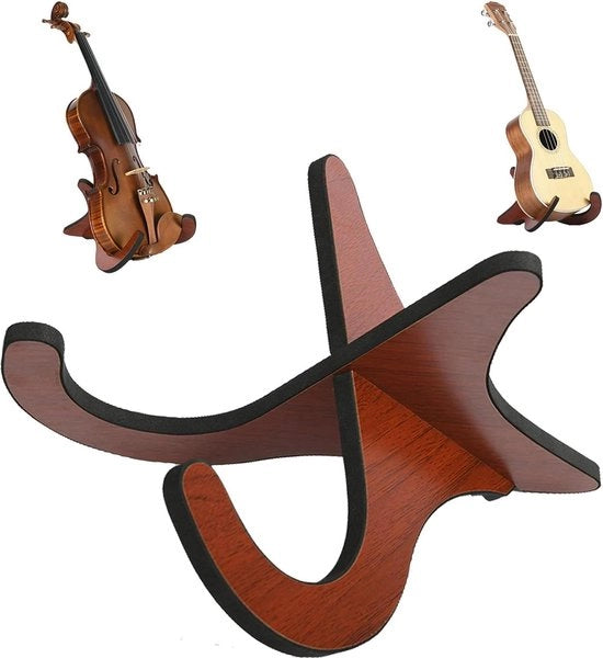 Standard per chitarra - supporto pieghevole in legno per ukulele, violino, mandola