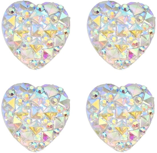Accessori decorativi 100 pezzi - Materiale adesivo - Leggero - Accessori decorativi - Pailletti - Dimensioni 12 mm - Sticker decorativi