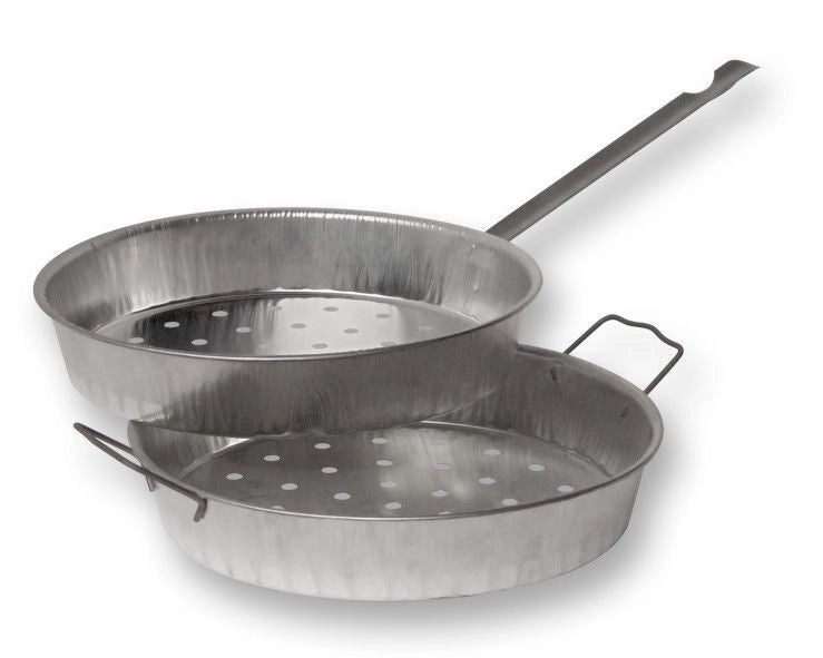 Padella per Castagne Caldarroste con 2 Manici in Ferro 26 cm