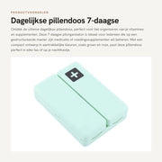 Organizzatore di Medicinali a Settimana - 7 Cassetti - Materiale ABS Duraturo - Dimensioni 10 x 7 x 2,5 cm - Peso 61 gram - Modello di Organizzatore per Medicinali
