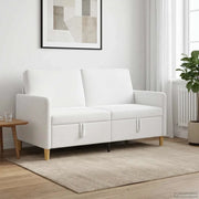 Divano con Storage Bianco 152 x 78 x 87 cm Poliestere 42036930