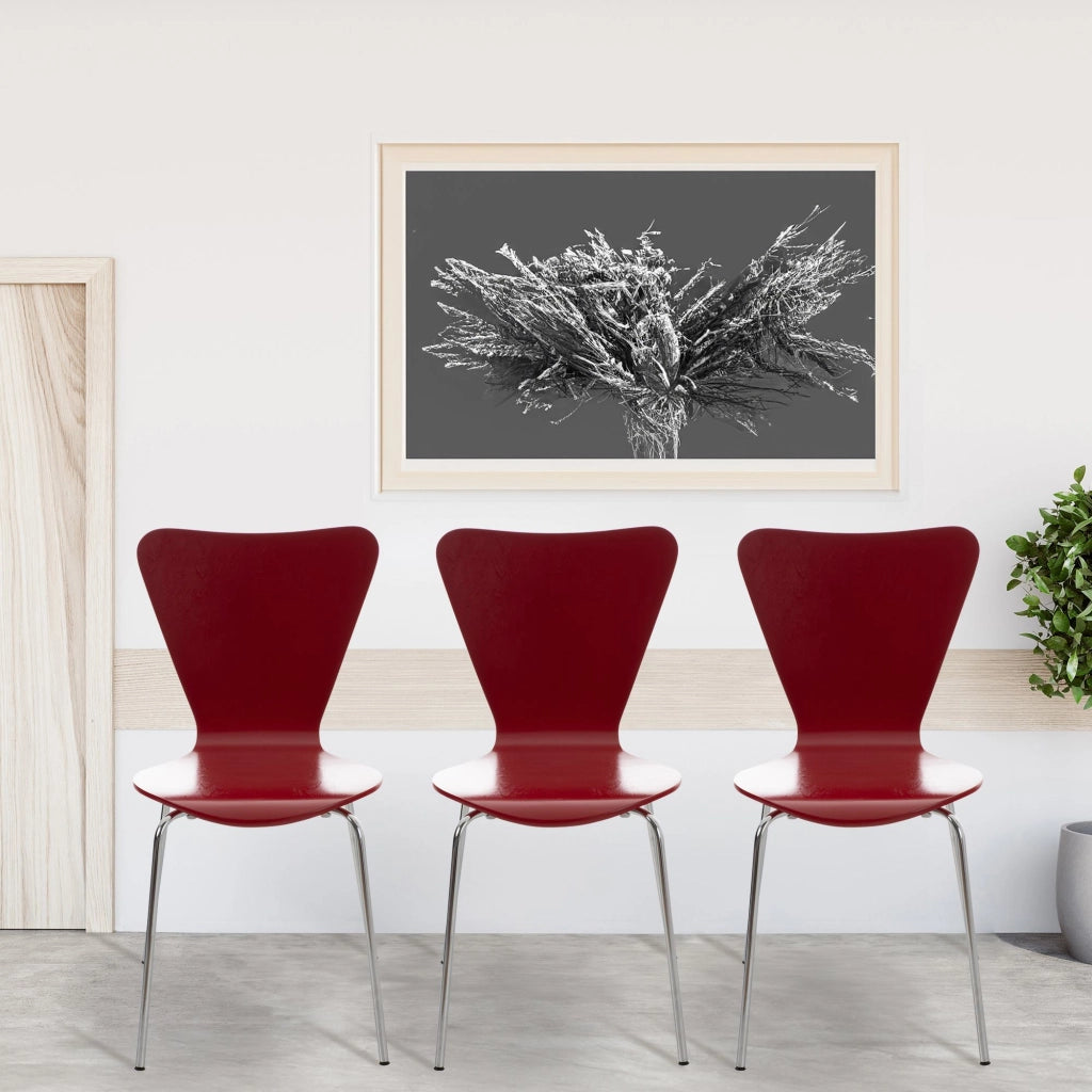 Set 4 Sedie Impilabili CALISTO rosso