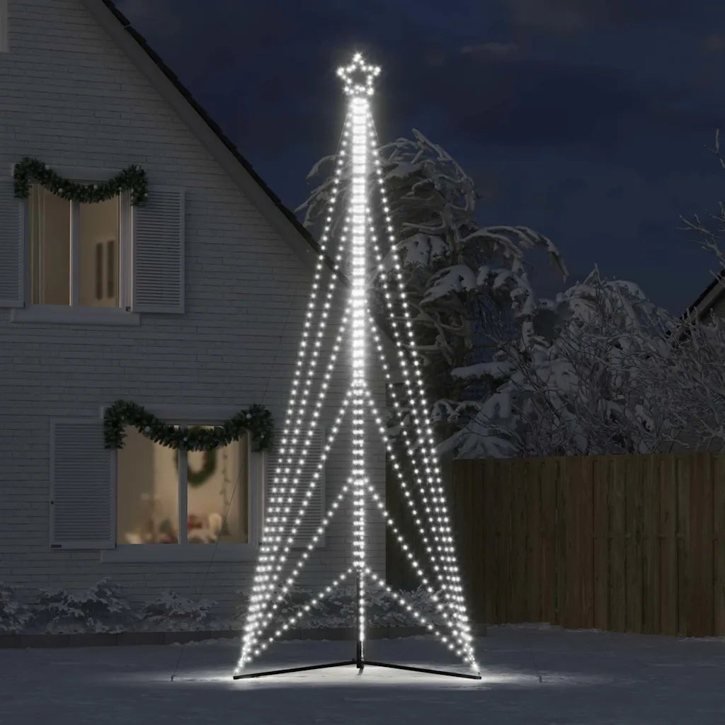 Albero di Natale | Decorazioni natalizie a LED 861 LED Bianco Freddo 478 cm