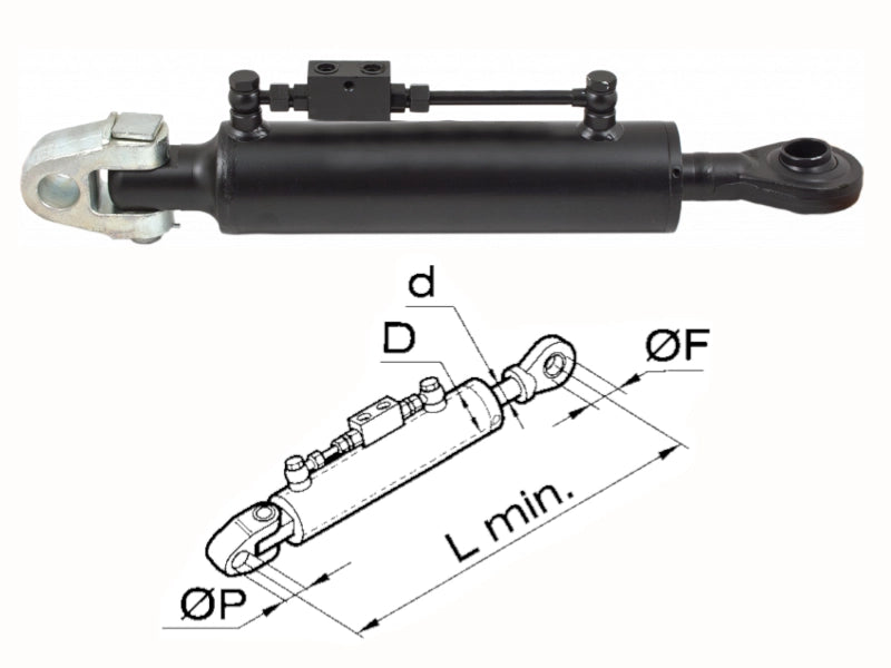 Braccio 3 punto idraulico Cermag per trattori JOHN DEERE lunghezza 545-740 mm - 50949