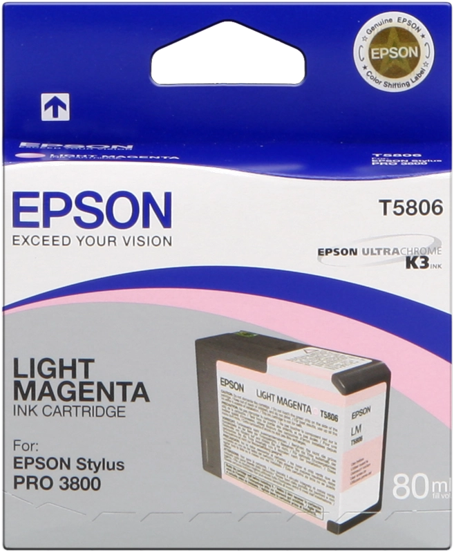 ORIGINAL Epson Cartuccia d'inchiostro magenta (chiaro) C13T580600 T5806 80ml
